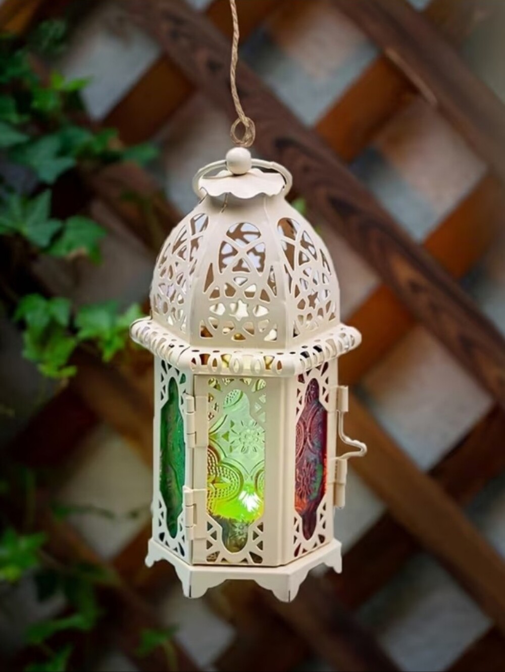 NEW! Beautiful Cream Moroccan Style Lantern
